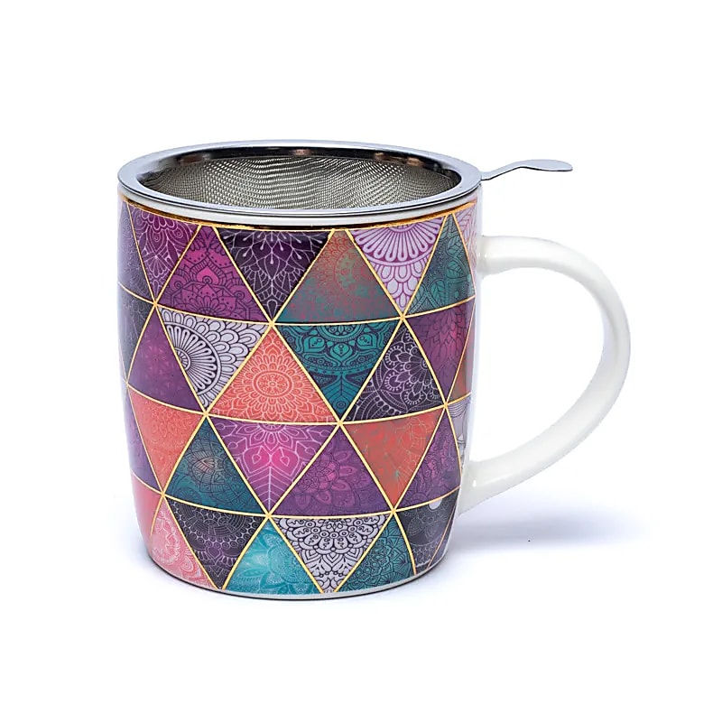 Thee mok patchwork met zeef