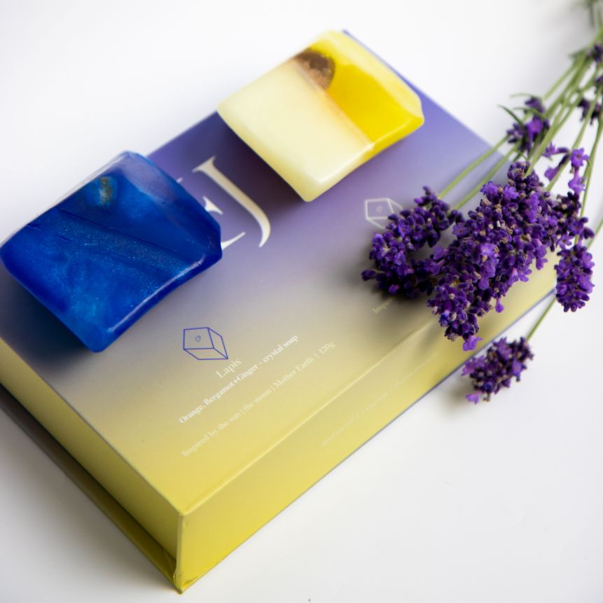 Set kristalzepen Lapis Lazuli & Tijgeroog