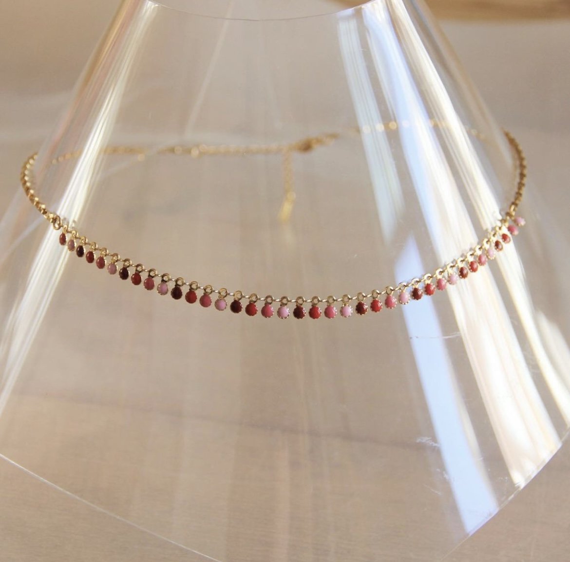 Ketting Met roze accenten 