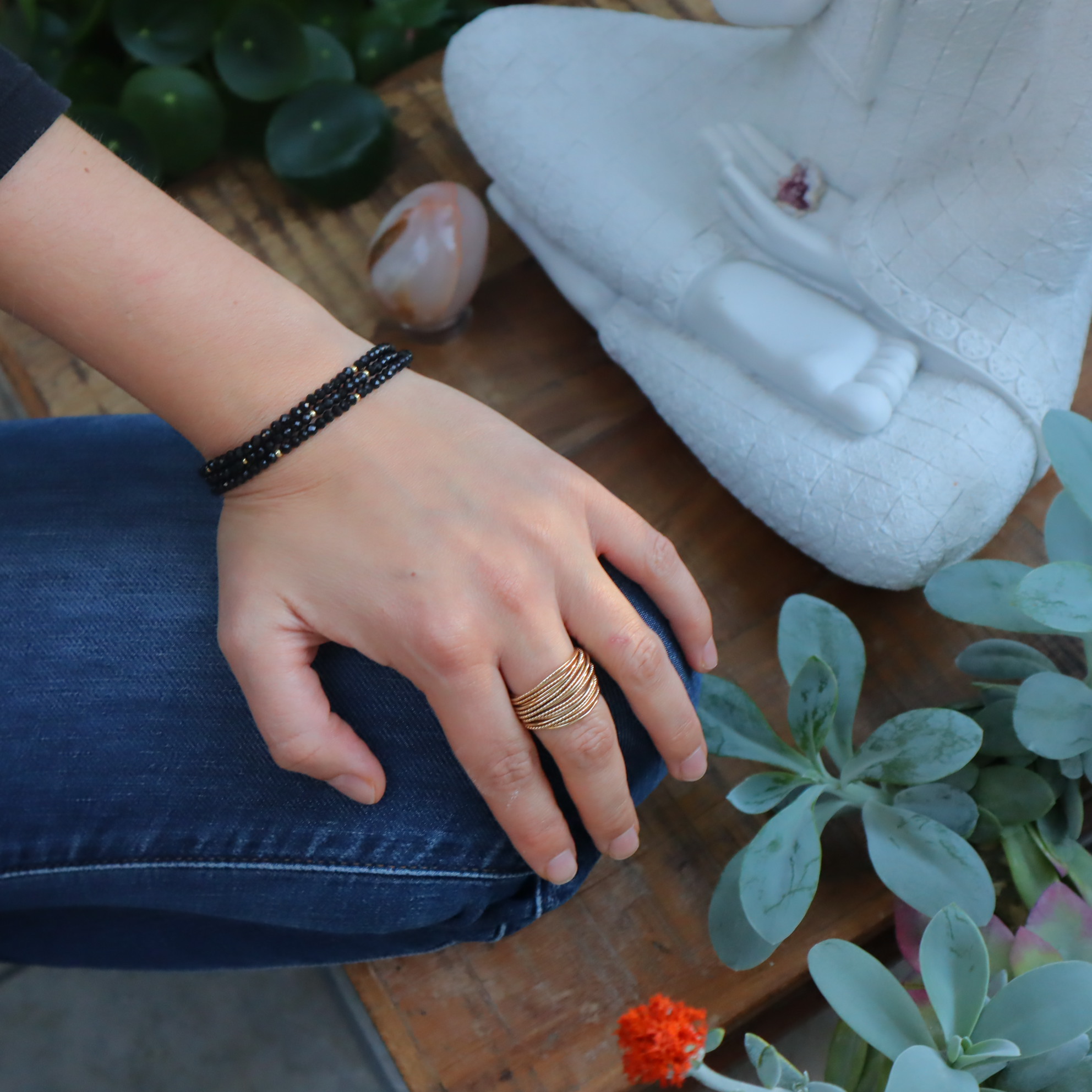 Armband met obsidaan Armband met obsidaan