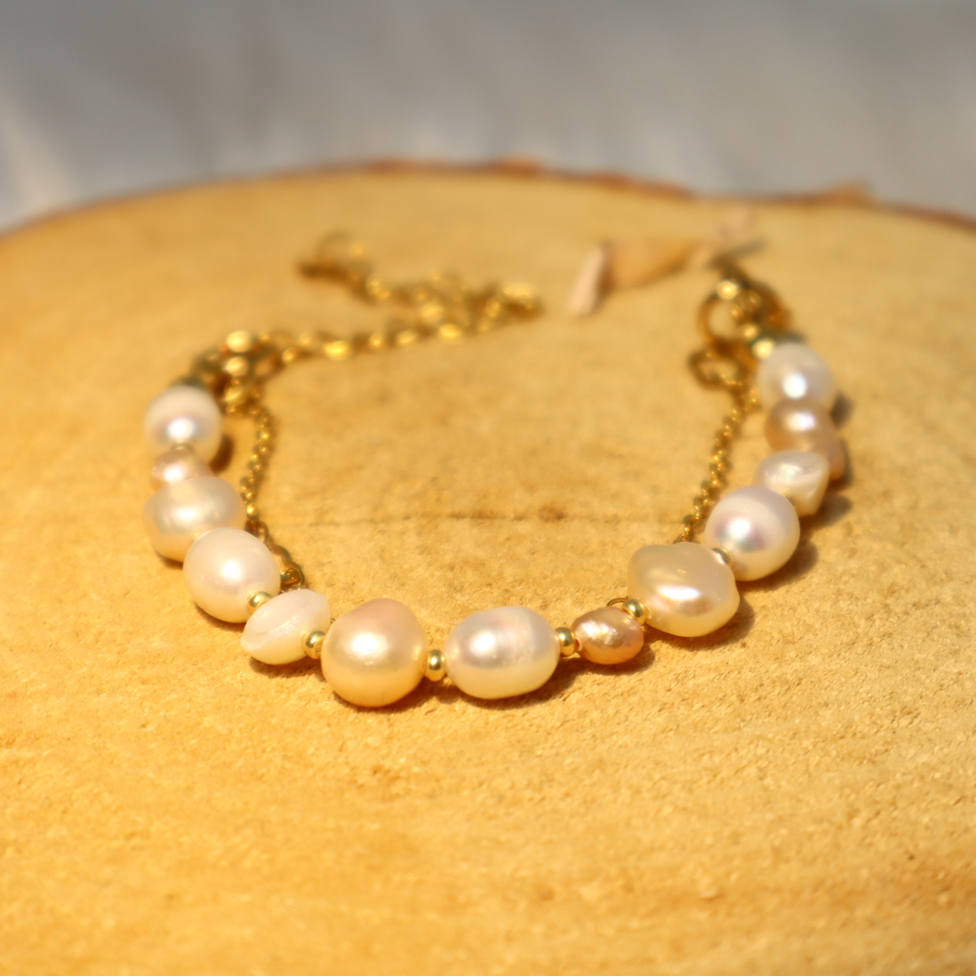 Armband parel met hart Armband parel met hart